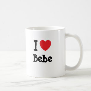 Caneca De Café Eu adoro Bebe Heart Shirt