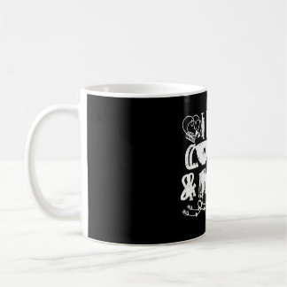 Caneca De Café Eu adoro café e deficiência de inclusão