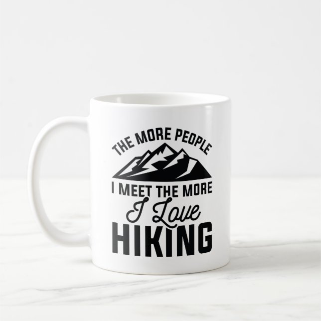 Caneca De Café Eu Adoro Caminhar (Esquerda)