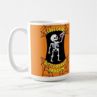 Caneca De Café Eu Adoro Candy Skeleton Mug
