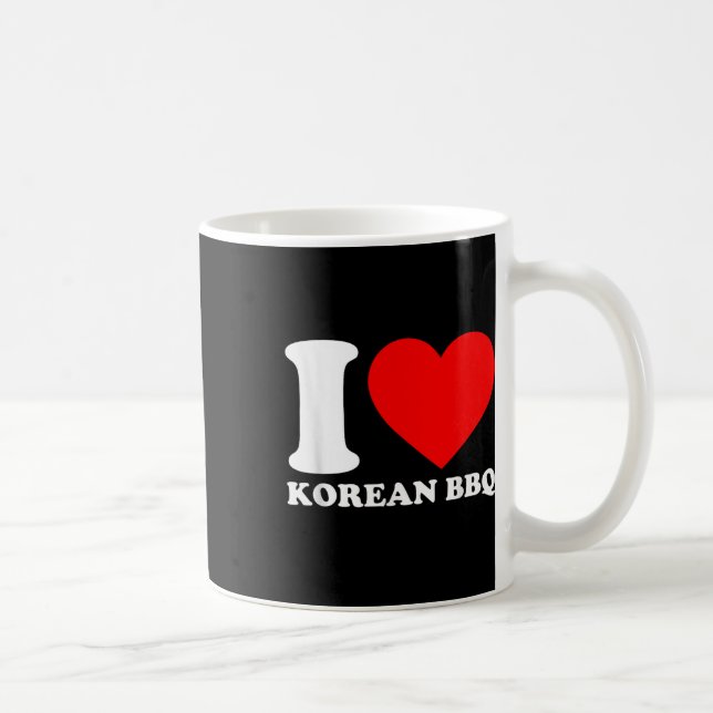 Caneca De Café Eu adoro Churrasco coreano (Direita)