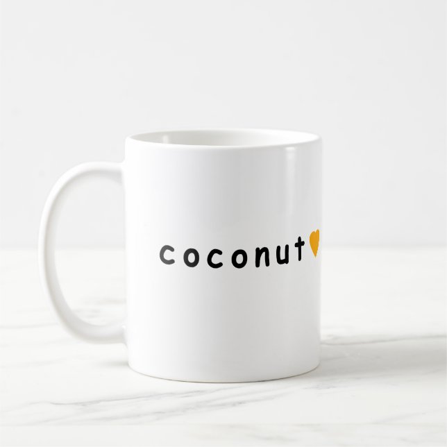 Caneca De Café Eu adoro coco (Esquerda)