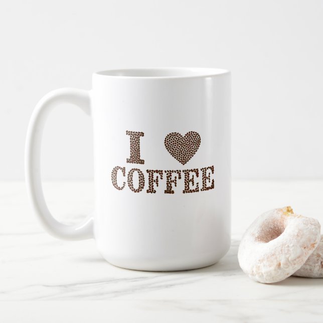 Caneca De Café Eu Adoro Coffee Mug (Com Donut)