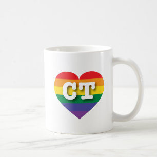 Caneca De Café Eu adoro Connecticut Orgulho gay Coffee Mug