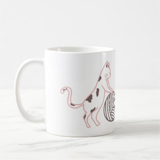 Caneca De Café Eu adoro Crochet - Gato e Arn