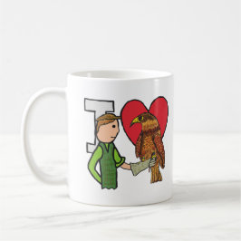 Caneca De Café Eu Adoro Falconry