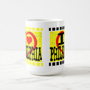 Caneca De Café Eu adoro Filadélfia - Mugs