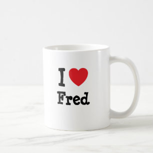 Caneca De Café Eu adoro Fred Heart Shirt