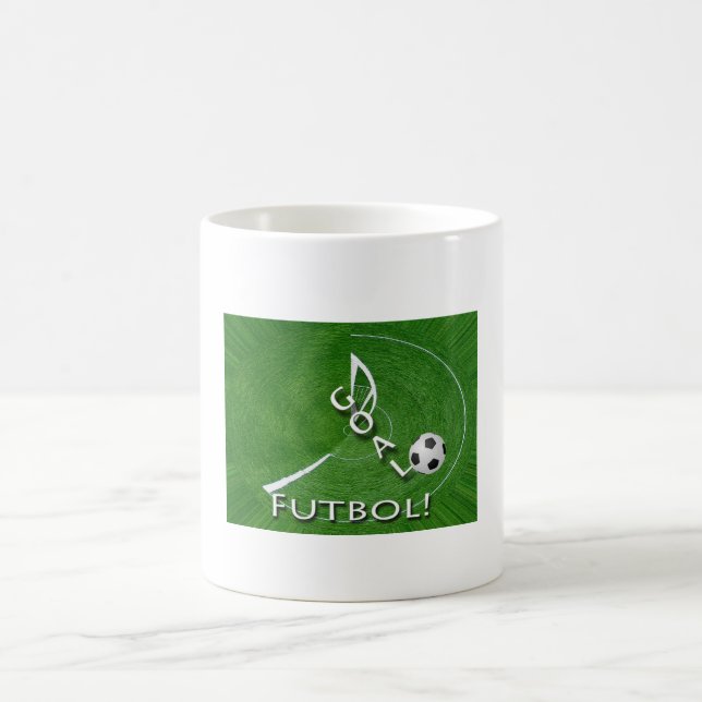 Caneca De Café Eu adoro futebol de Futebol personalizável (Centro)