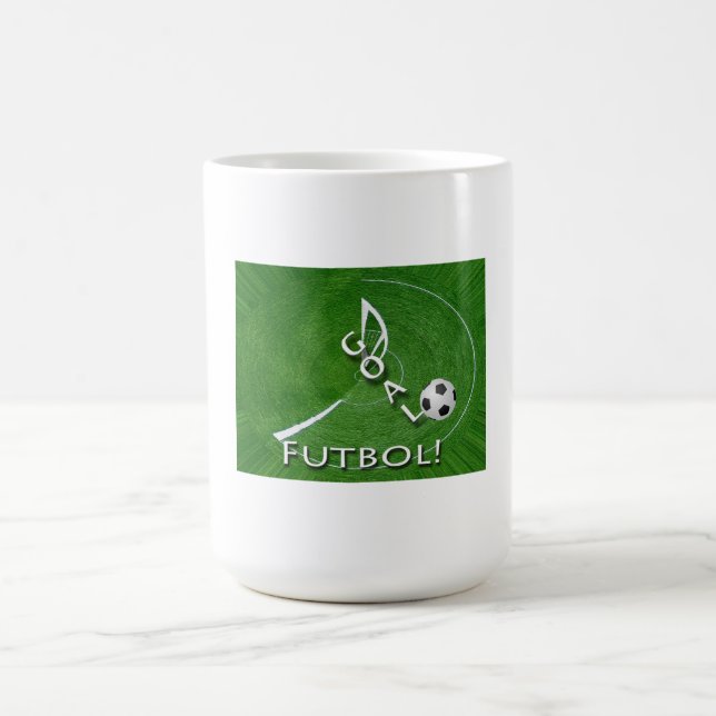 Caneca De Café Eu adoro futebol de Futebol personalizável (Centro)