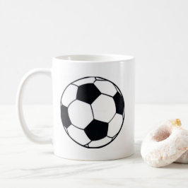 Caneca De Café Eu adoro futebol (futebol) coração do jogo: Eu ado