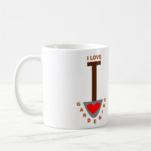 Caneca De Café Eu Adoro Gardening Spade Mug