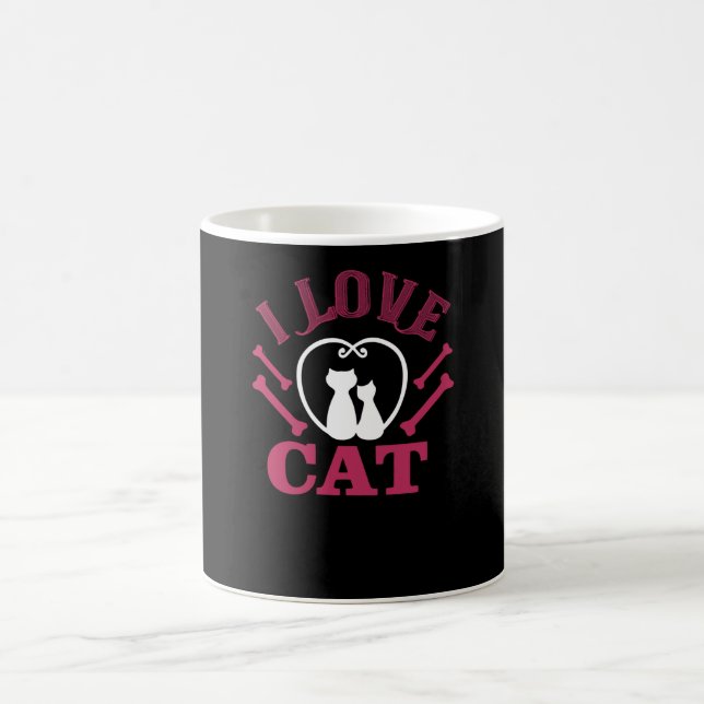 Caneca De Café Eu Adoro Gato (Centro)