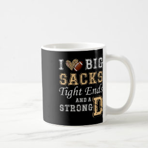 Caneca De Café Eu Adoro Grandes Sacks De Entalhe E Forte D - Cora