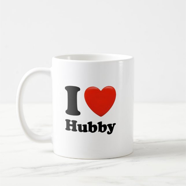 Caneca De Café Eu adoro hubby. (Esquerda)
