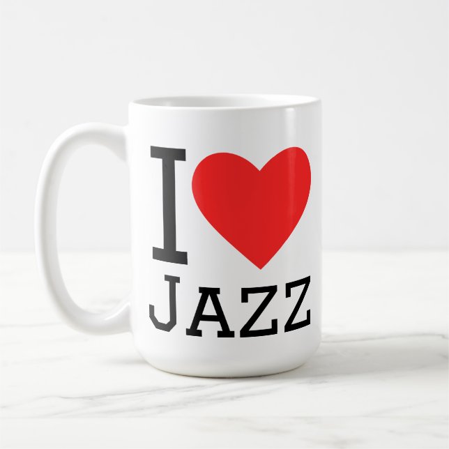 Caneca De Café Eu adoro jazz (Esquerda)