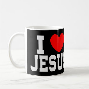 Caneca De Café Eu adoro Jesus T-Shirt Você é um devoto Patriótico