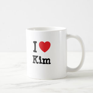 Caneca De Café Eu adoro Kim Heart-Shirt