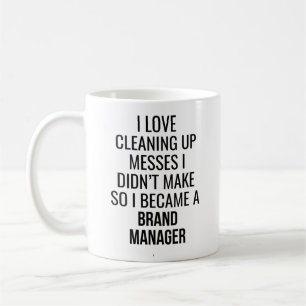 Caneca De Café Eu Adoro Limpar Mães Então Tornei-Me Marca Gerente