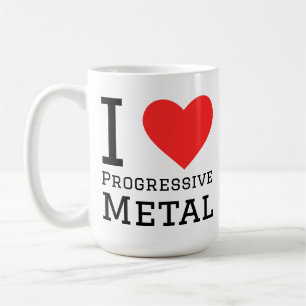 Caneca De Café Eu adoro metal progressivo
