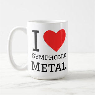 Caneca De Café Eu adoro metal sinfônico