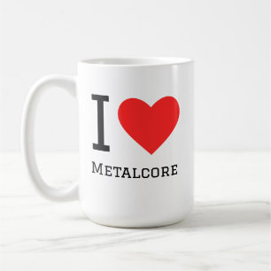 Caneca De Café Eu adoro metalcore