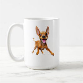 Caneca De Café EU ADORO MEU pai mindinho mindinho de pinscher cão