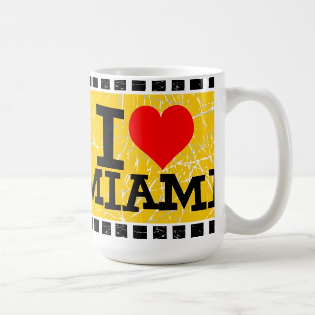 Caneca De Café Eu adoro Miami - Mugs (Direita)