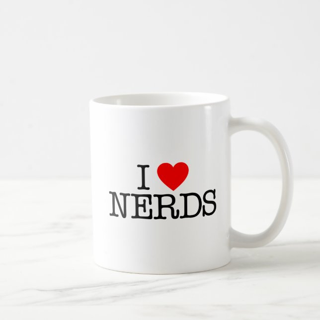 Caneca De Café Eu Adoro Nerd. (Direita)
