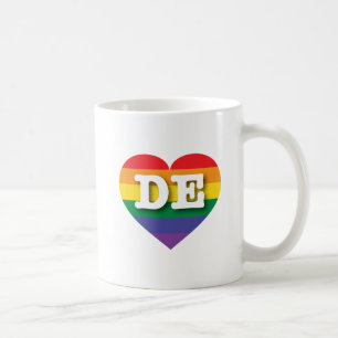 Caneca De Café Eu adoro o Delaware Orgulho gay Coffee Mug