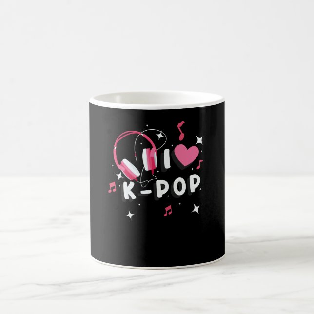 Caneca De Café Eu adoro o K-Pop (Centro)
