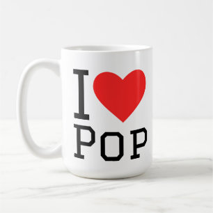 Caneca De Café Eu adoro pop