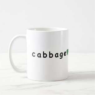 Caneca De Café Eu adoro repolho