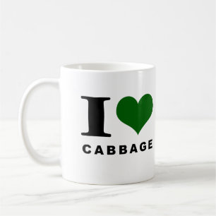 Caneca De Café Eu adoro repolho