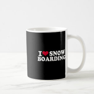 Caneca De Café Eu Adoro Snowboard