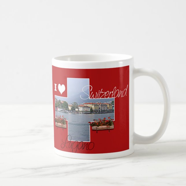 Caneca De Café Eu adoro Suiça (Direita)