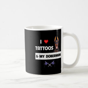 Caneca De Café Eu Adoro Tatuagens E Minha Tatuagem De Cachorro Do