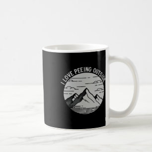 Caneca De Café Eu Adoro Urinar ao Ar Livre, Caminhar e Escalar Mo