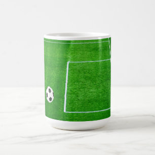 Caneca De Café Eu adoro Vazio de futebol personalizável