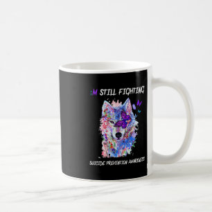 Caneca De Café Eu ainda estou lutando contra Asas Semicolon e evi