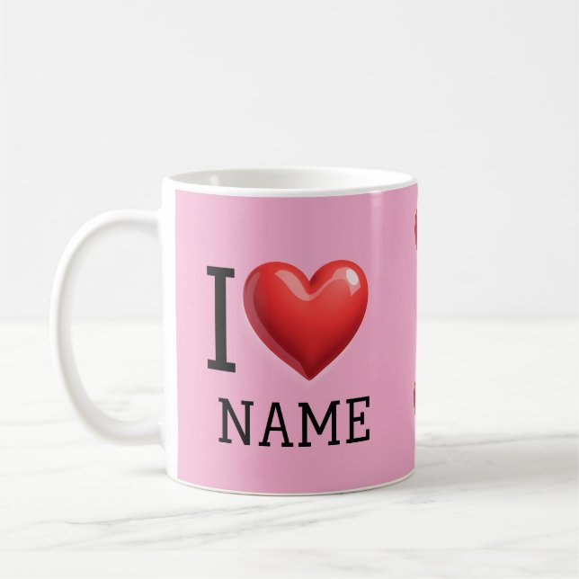 Caneca De Café Eu amo (Esquerda)