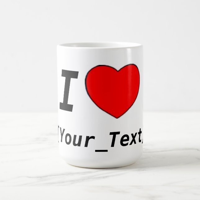 Caneca De Café Eu Amo (Centro)