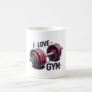 Caneca De Café Eu amo a academia