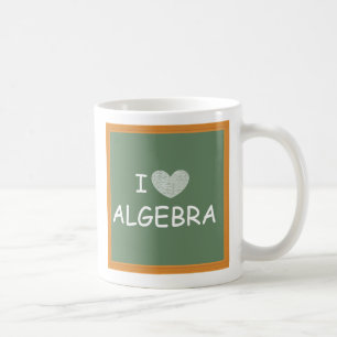 Caneca De Café Eu amo a álgebra