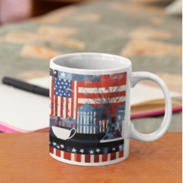 Caneca De Café Eu Amo A América 28 Mug