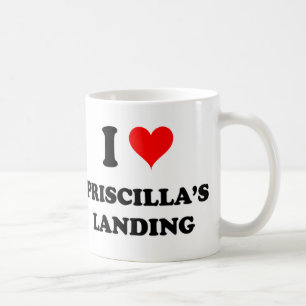 Caneca De Café Eu amo a aterragem Massachusetts de Priscilla