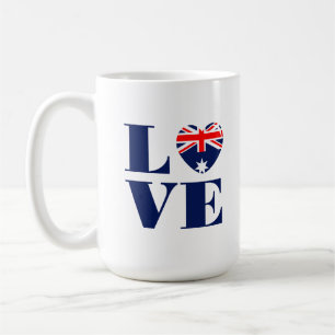 Caneca De Café Eu amo a Austrália