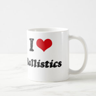 Caneca De Café Eu amo a BALÍSTICA