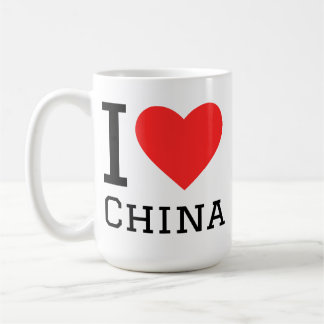 Caneca De Café Eu amo a China