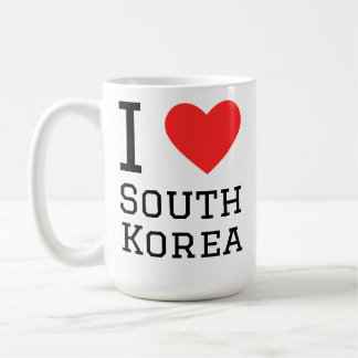 Caneca De Café Eu amo a Coreia do Sul
